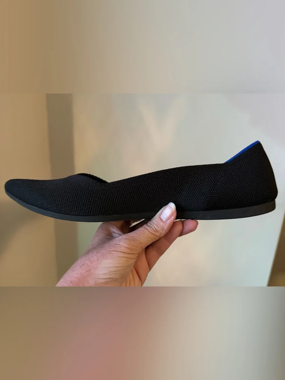 Rothy’s the Point Loafer, black, size 8